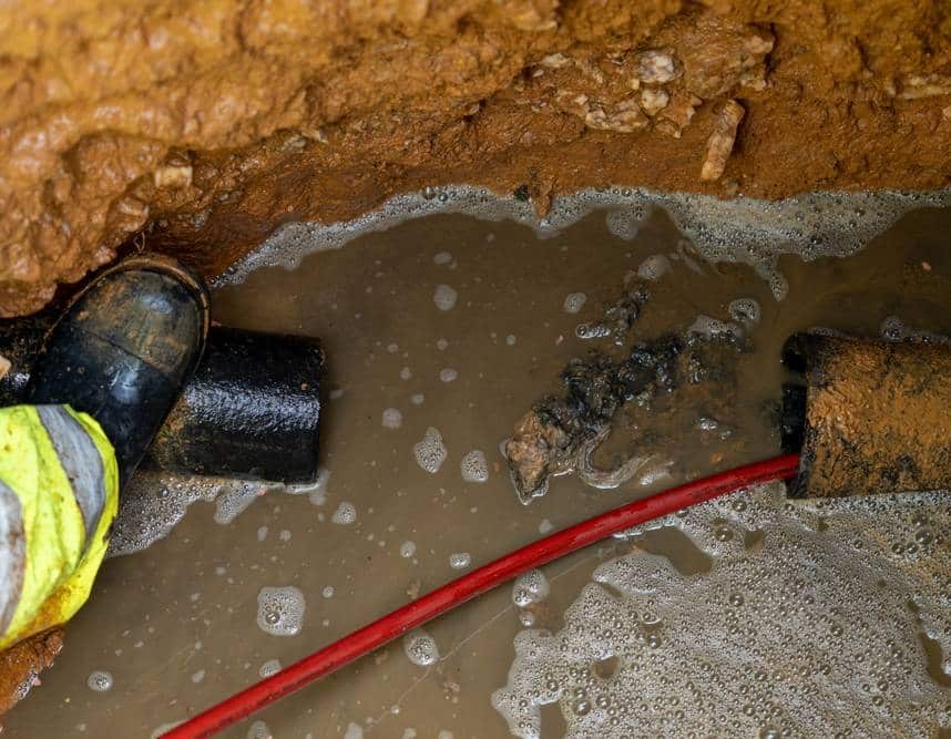 canalisation bouchée